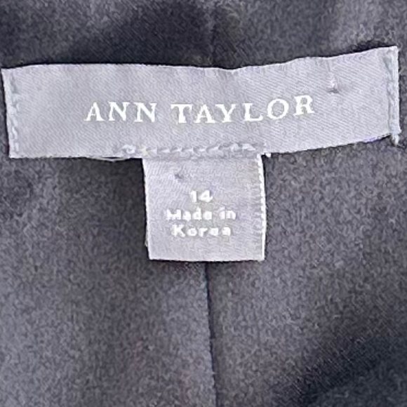 Ann Taylor Wool/Cashmere Fur Trim Blazer Black Size 14 - Picture 7 of 16